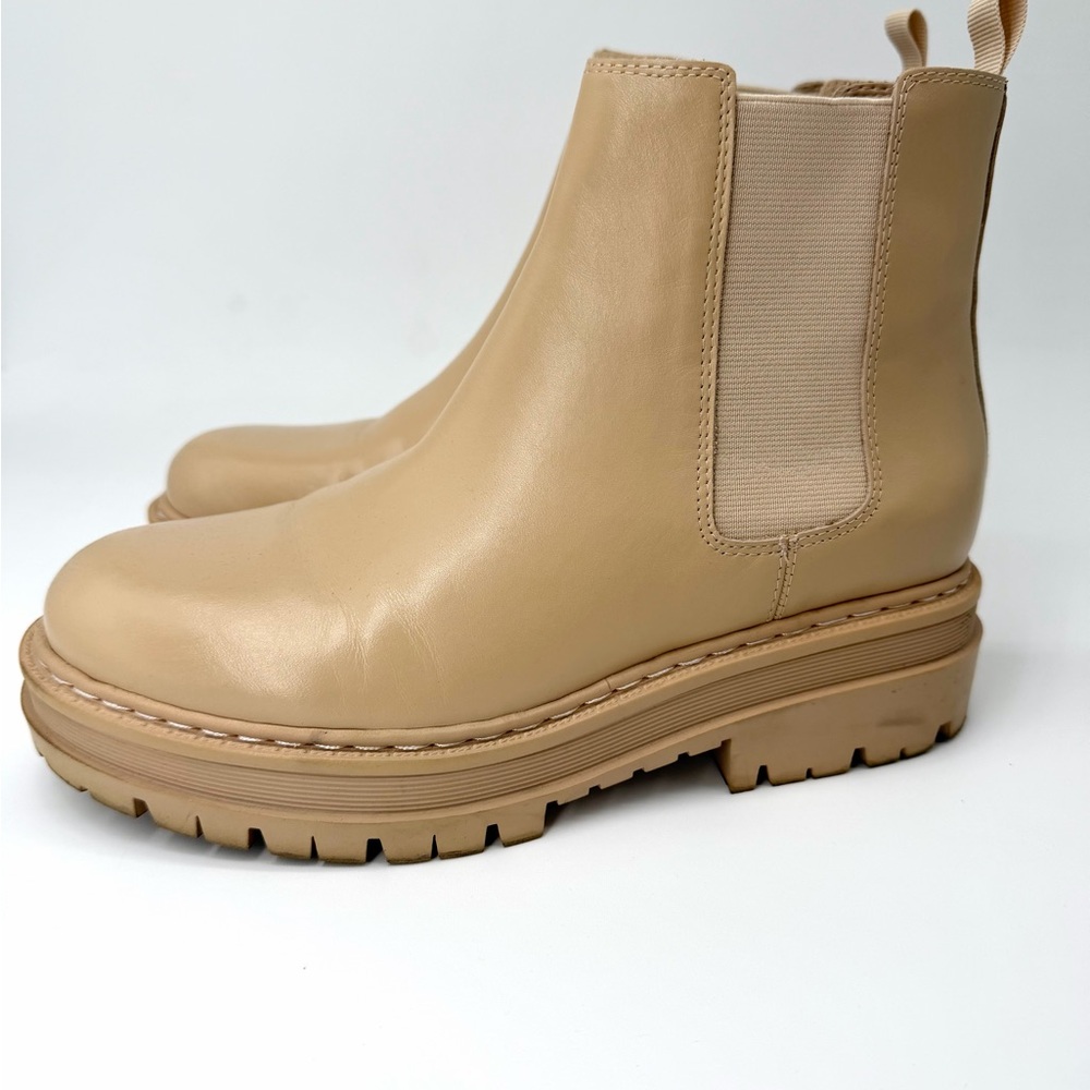 Marc Jacobs Beige Leather Ankle Boots Size 8